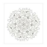 Deltas kawaii mandala coloring fun