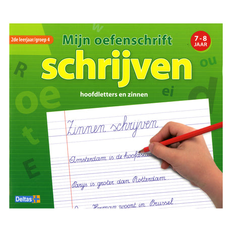 Deltas píše můj cvičný zápisník (7-8 let)