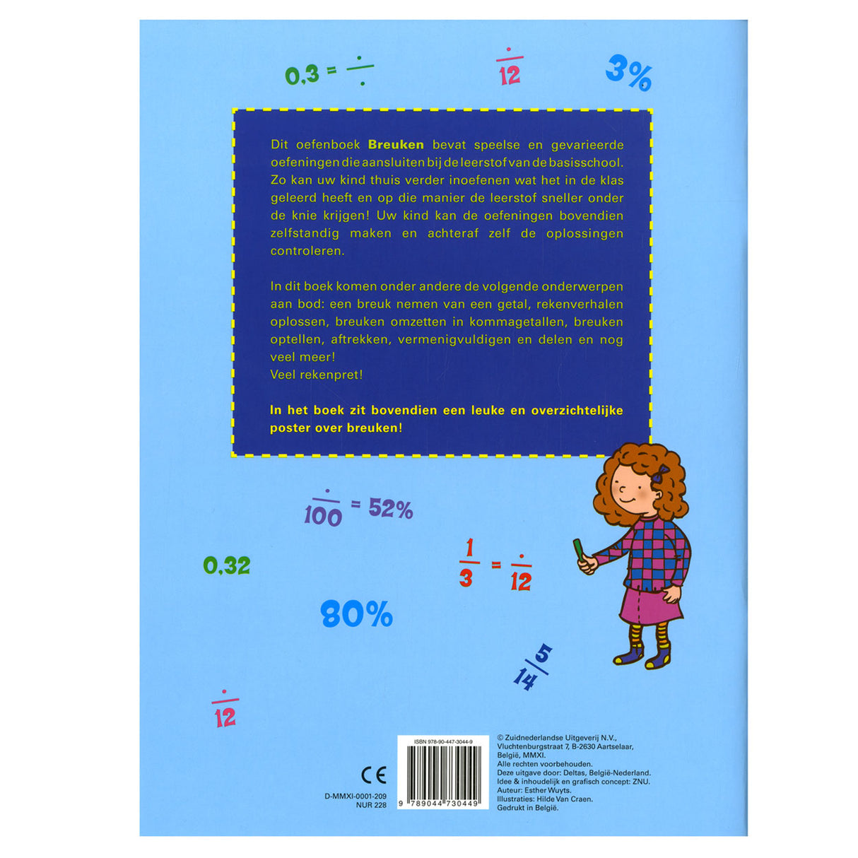 My exercise book with poster - Calculation with fractions (9-11 years)