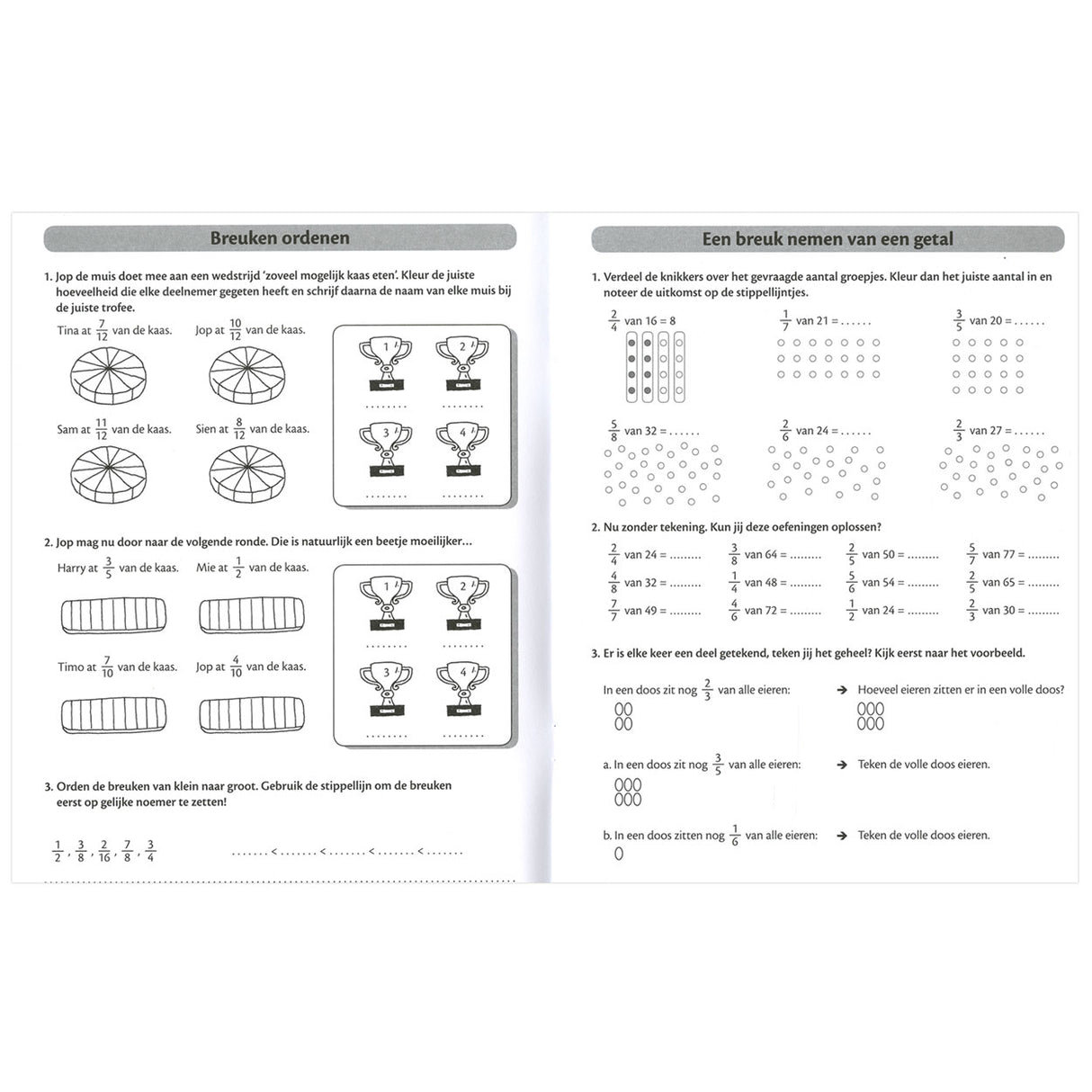 My exercise book with poster - Calculation with fractions (9-11 years)