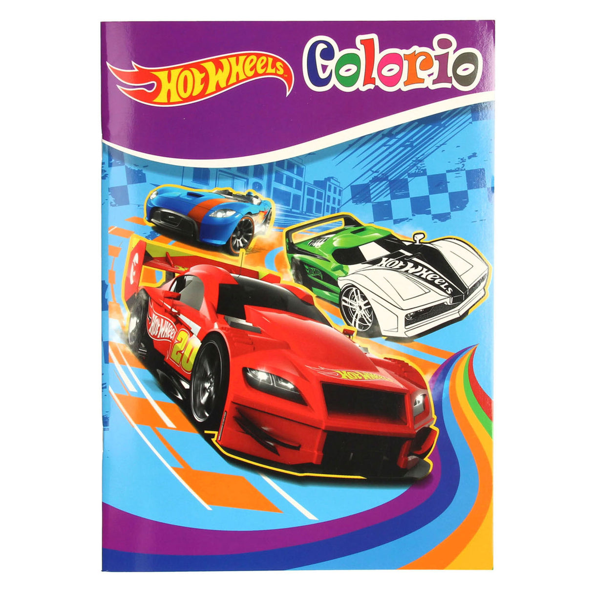 Hot Wheels Colorio Color Book