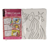 Wins Holland canvas painting set unicorn, set of 3 pieces.