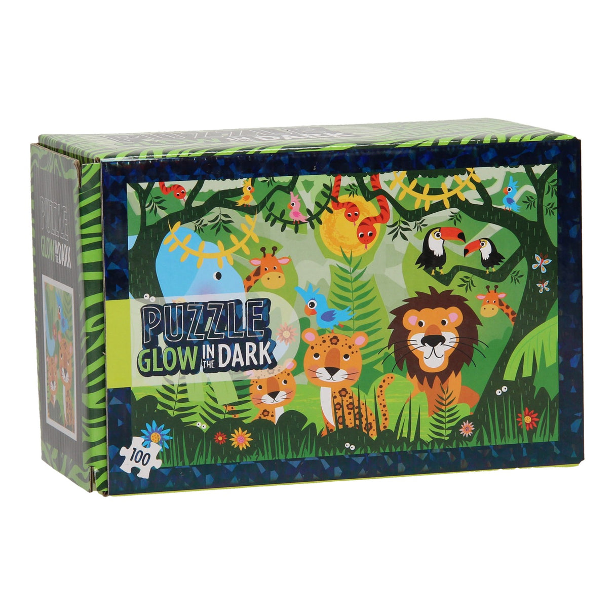 Legpuzzel Glow in the Dark Jungle, 100st.