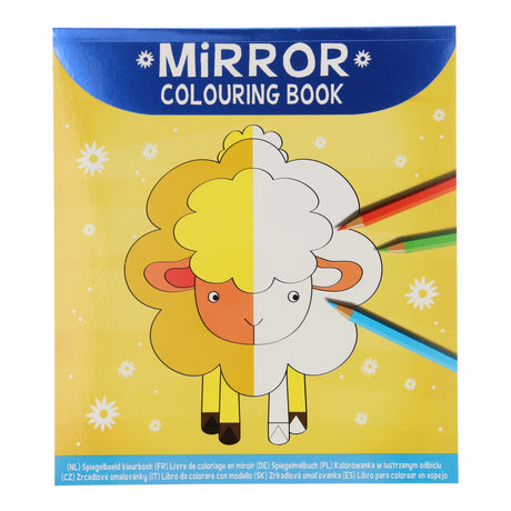 Ganha o desenho da imagem espelhada do livro para colorir da Holanda
