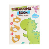 Learn drawing coloring book with stickers