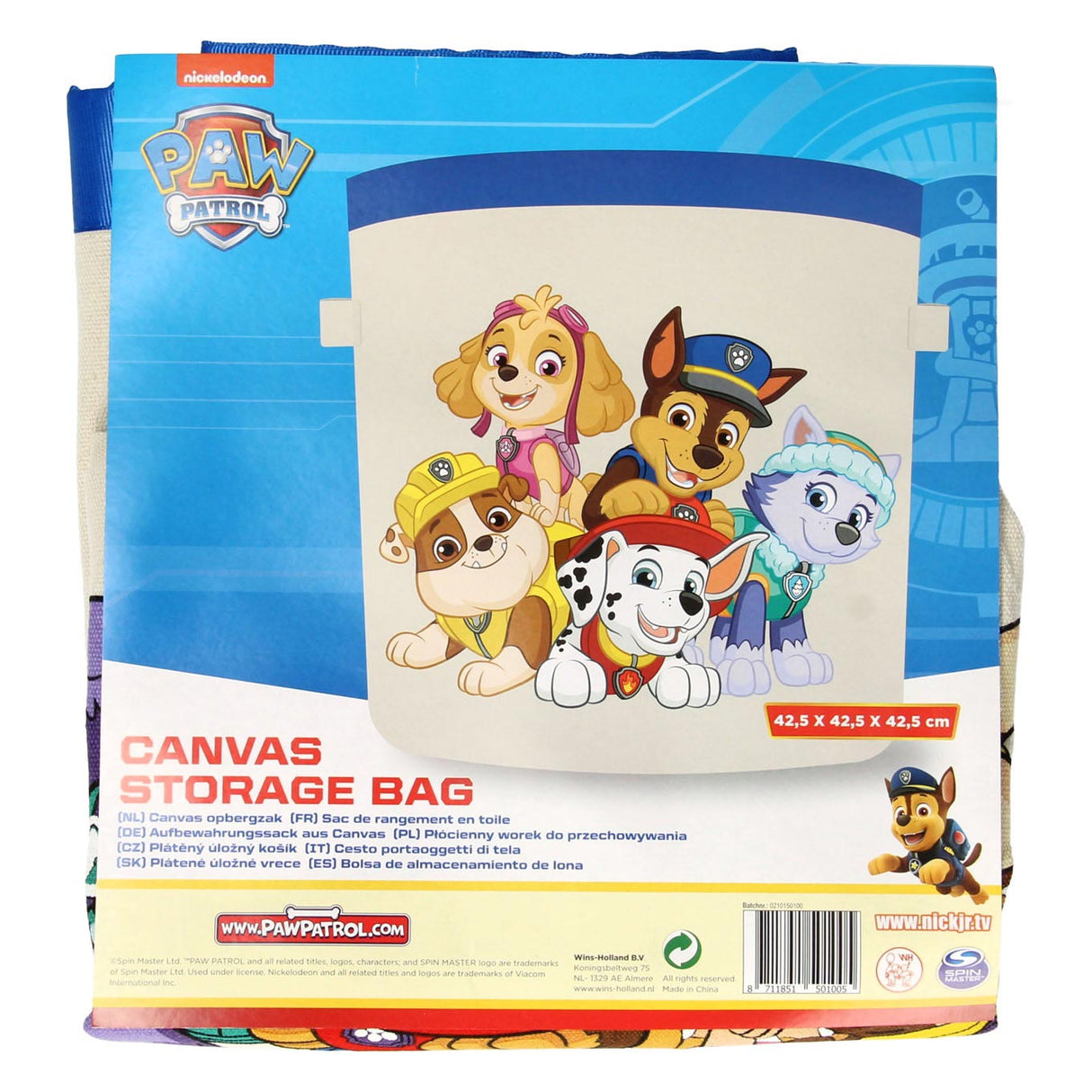 Vinner Holland Canvas Storage Bag Paw Patrol