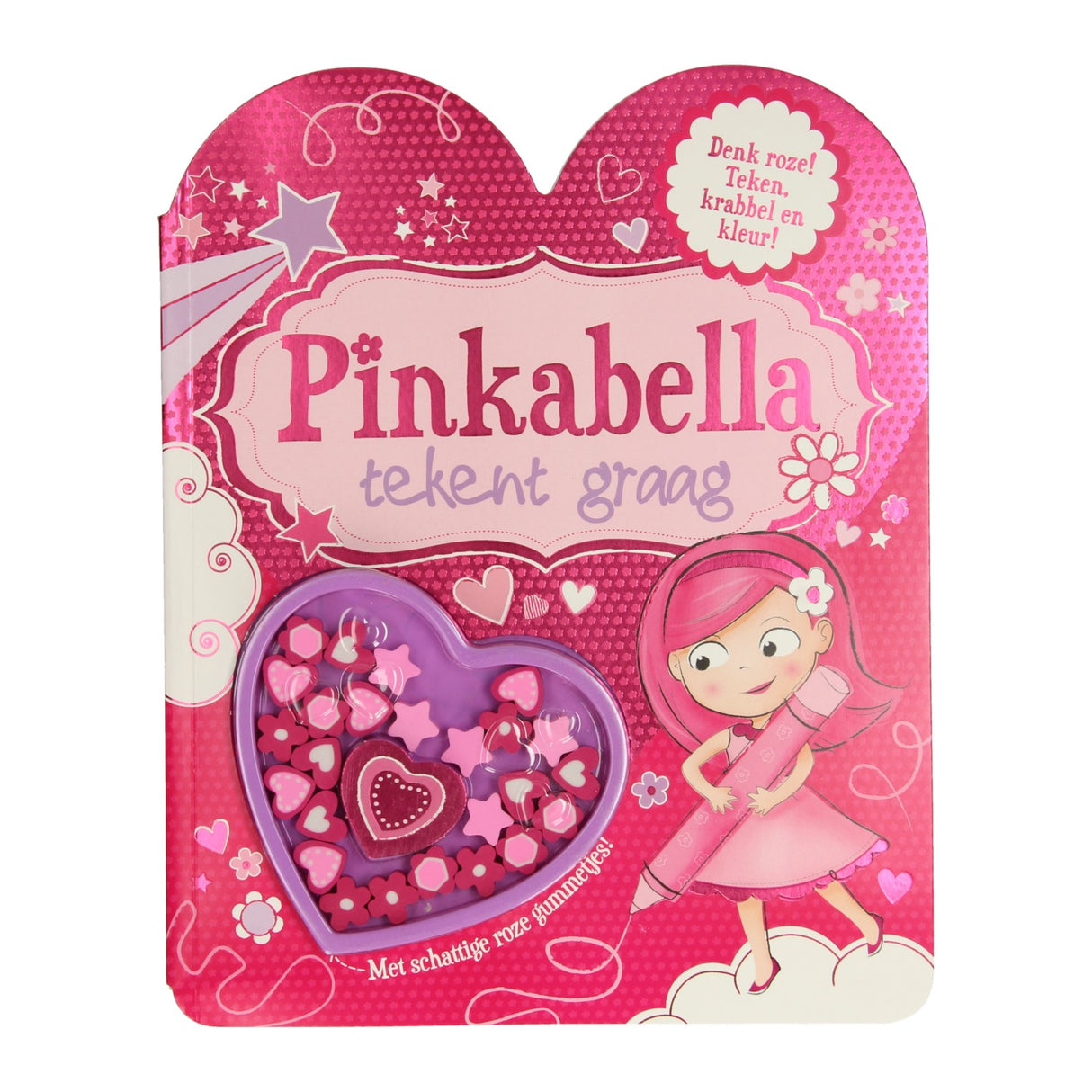 Wins Holland Pinkabella likes to draw with 20 erasers