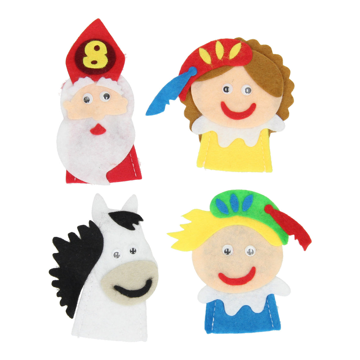 Gör din egen filtfingerpops Sinterklaas, 4: a.