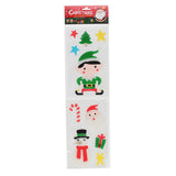 Reusable gel window stickers Christmas