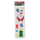 Reusable gel window stickers Christmas