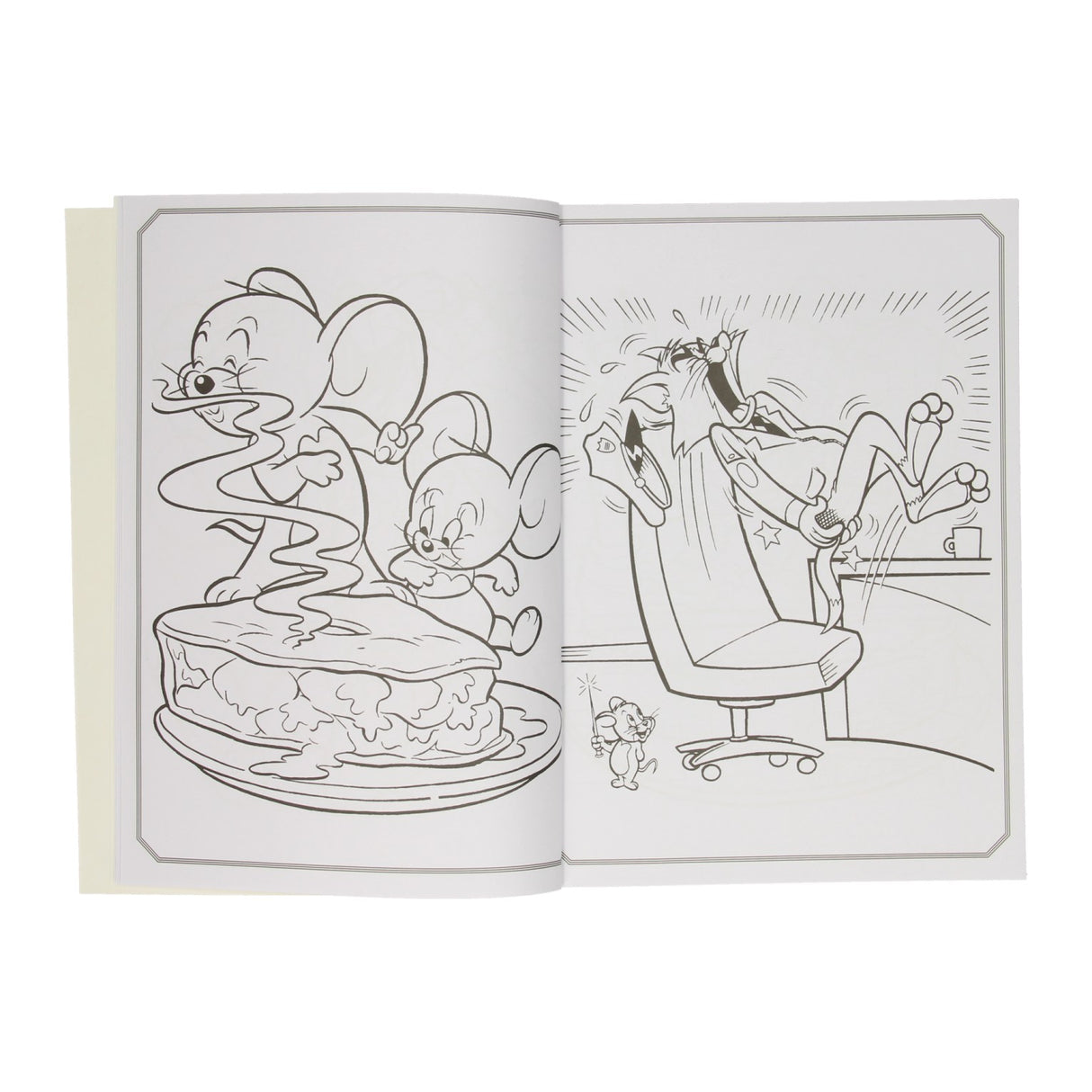 Warner Bros Color Coloring Book Tom Jerry with Stickers