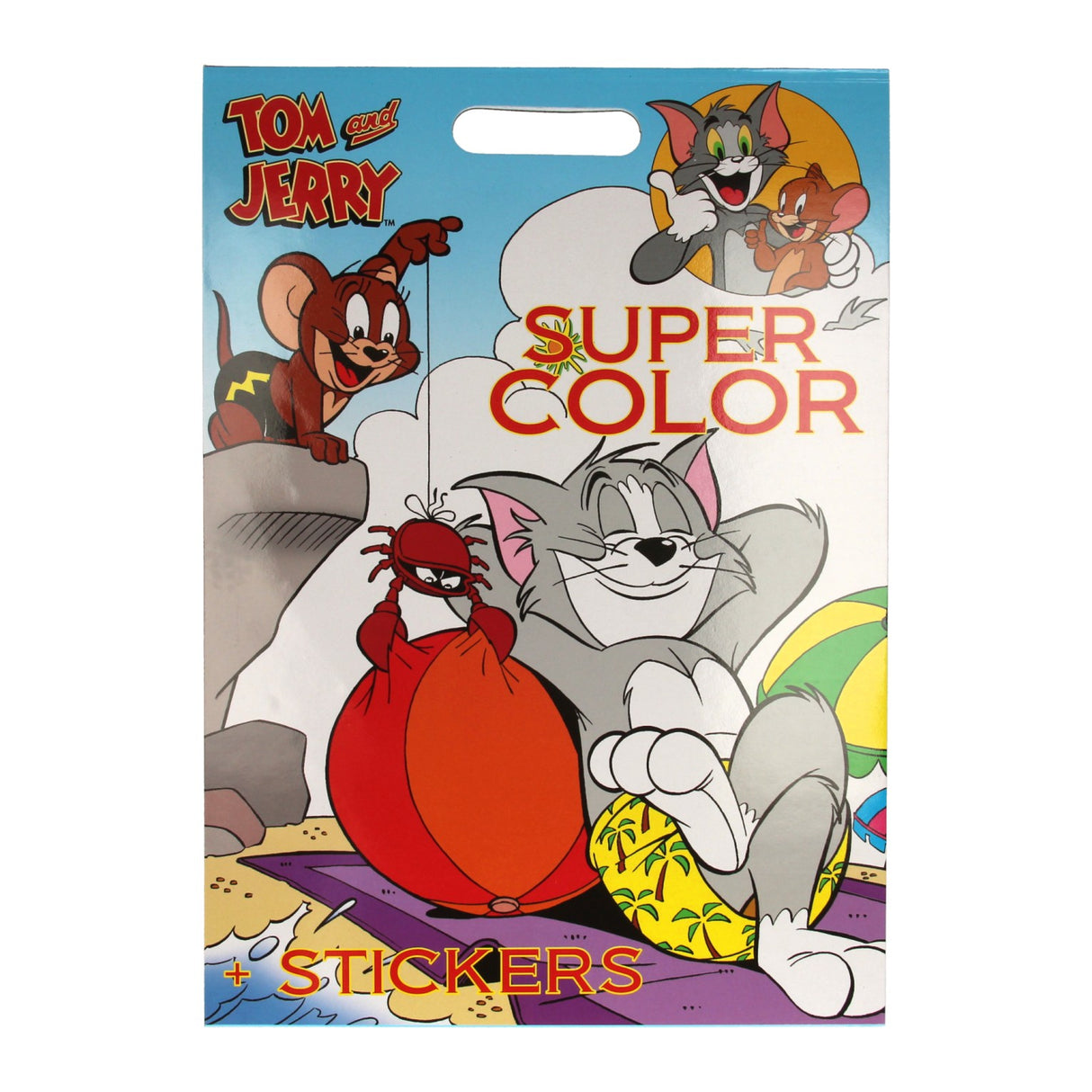 Książki specjalne Nederland BV Bros Super Colorbook Tom Jerry z naklejkami