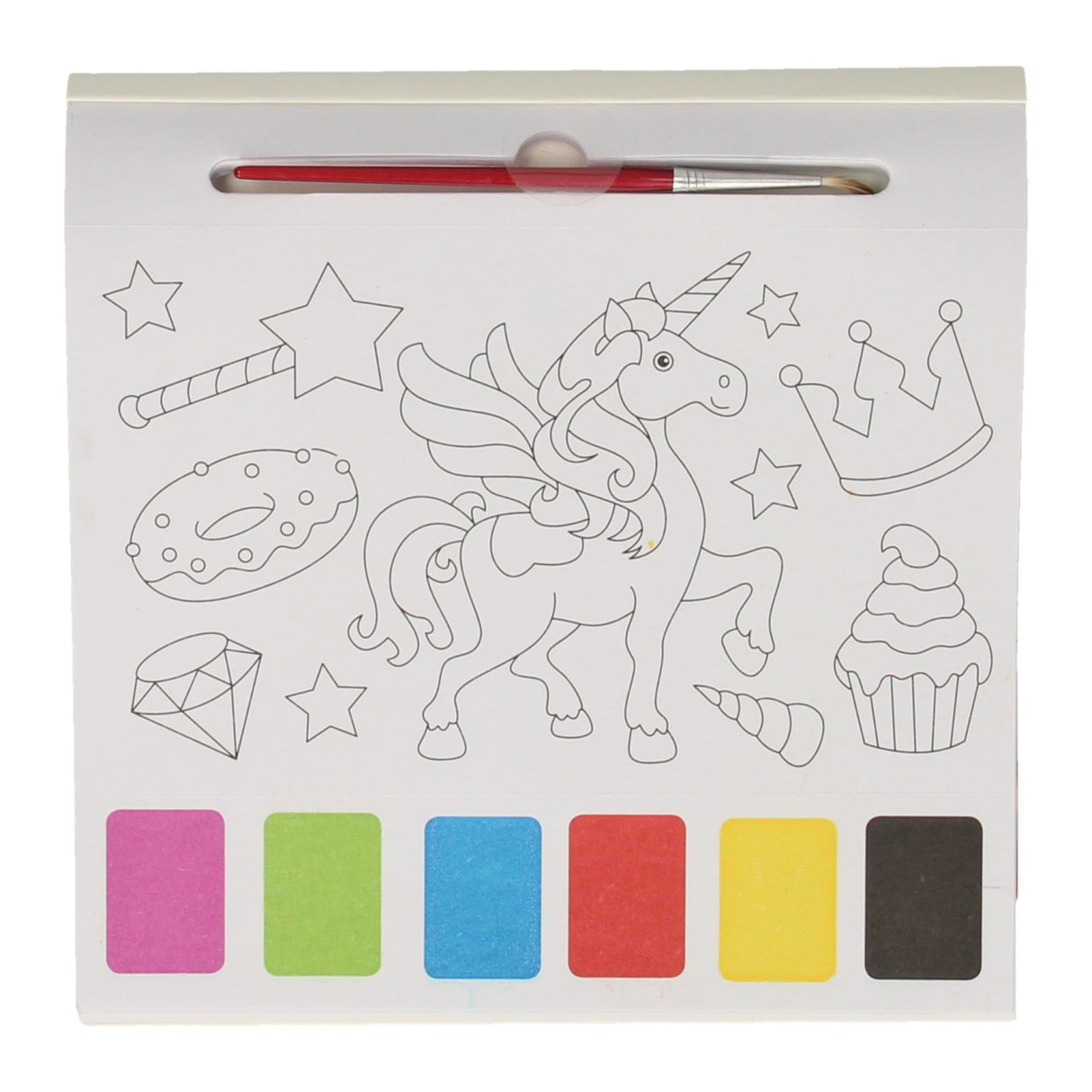 Wins Holland watercolor color block - unicorns