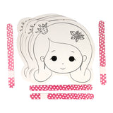 Win Holland colour and make your own masks - princess, 4 pcs.
