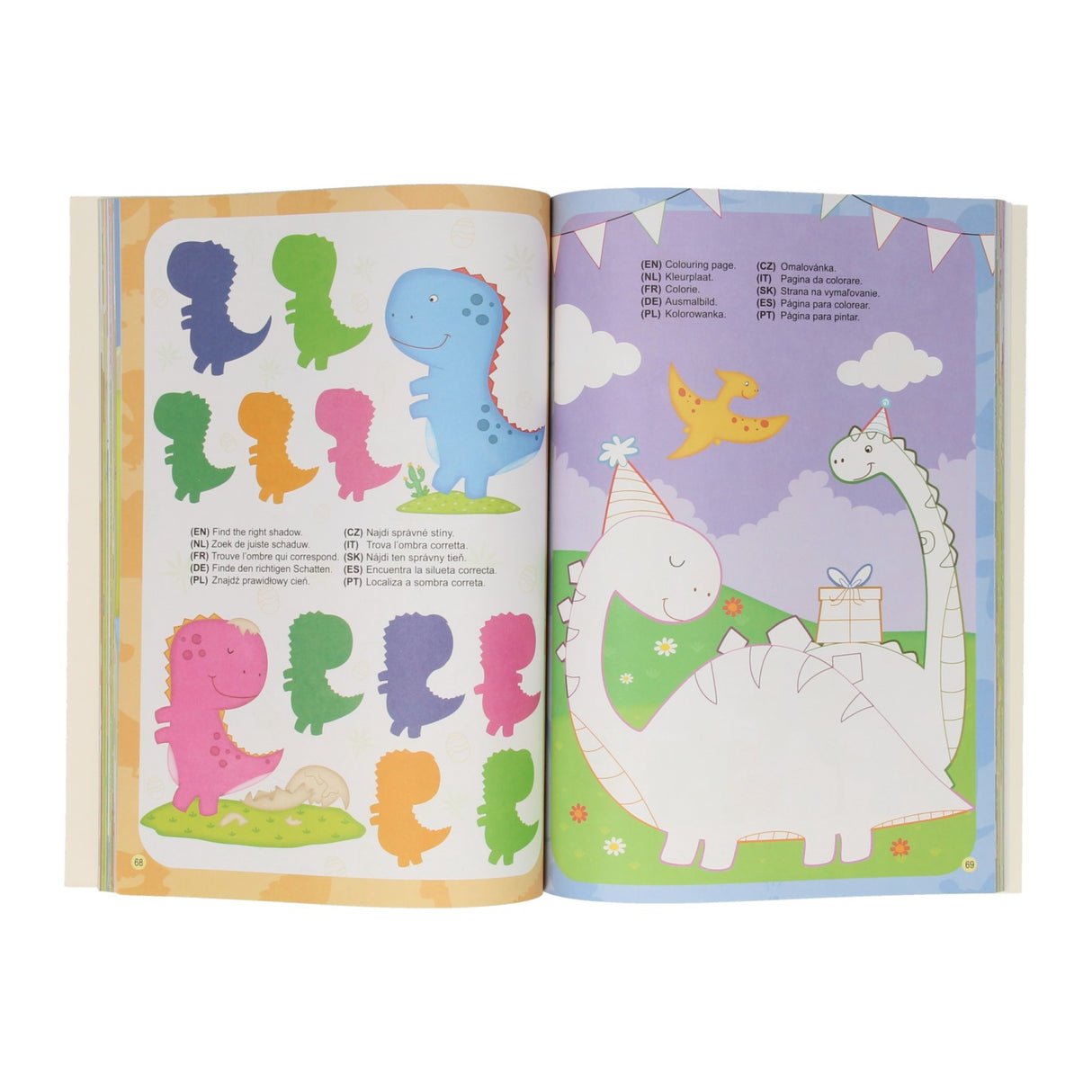 Wins Holland Color Activities Book Dino