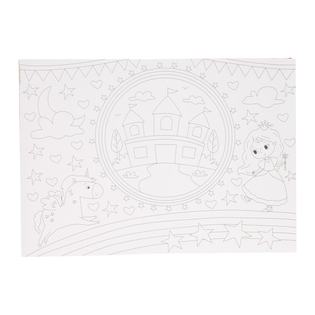 Wins Holland Placemat Colouring Book - Unicorn