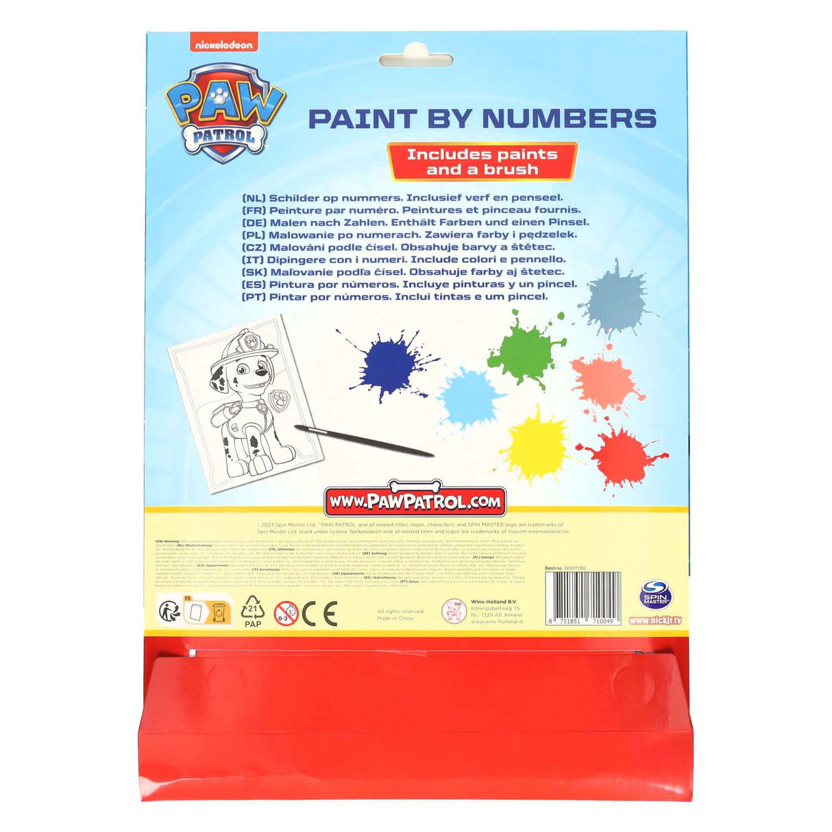 Wins holland color by number paw patrol