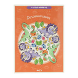 Gewannen Holland ech Faarf mandalas Dinosaurier