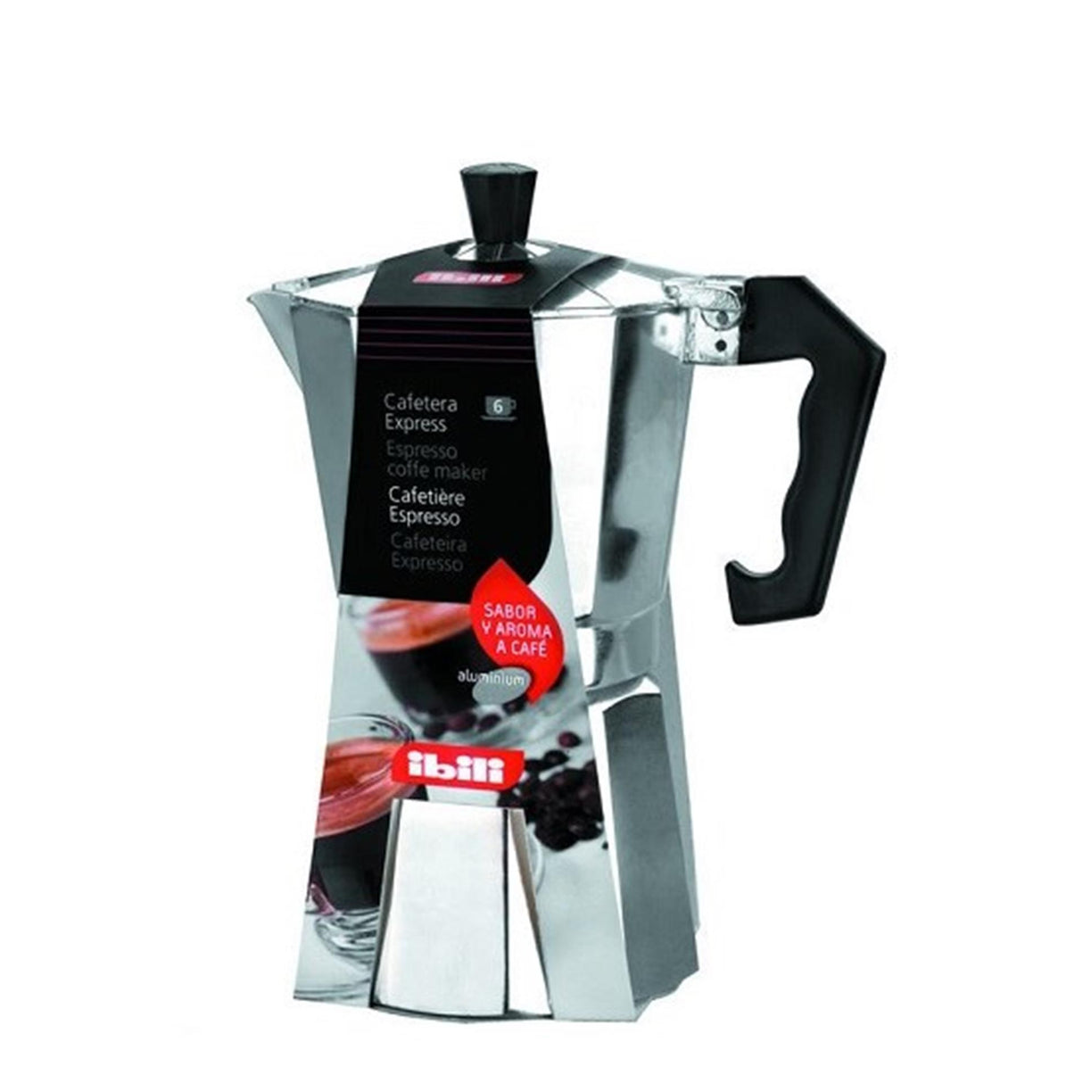 Ibili espresso maker percolator 9-cup aluminum