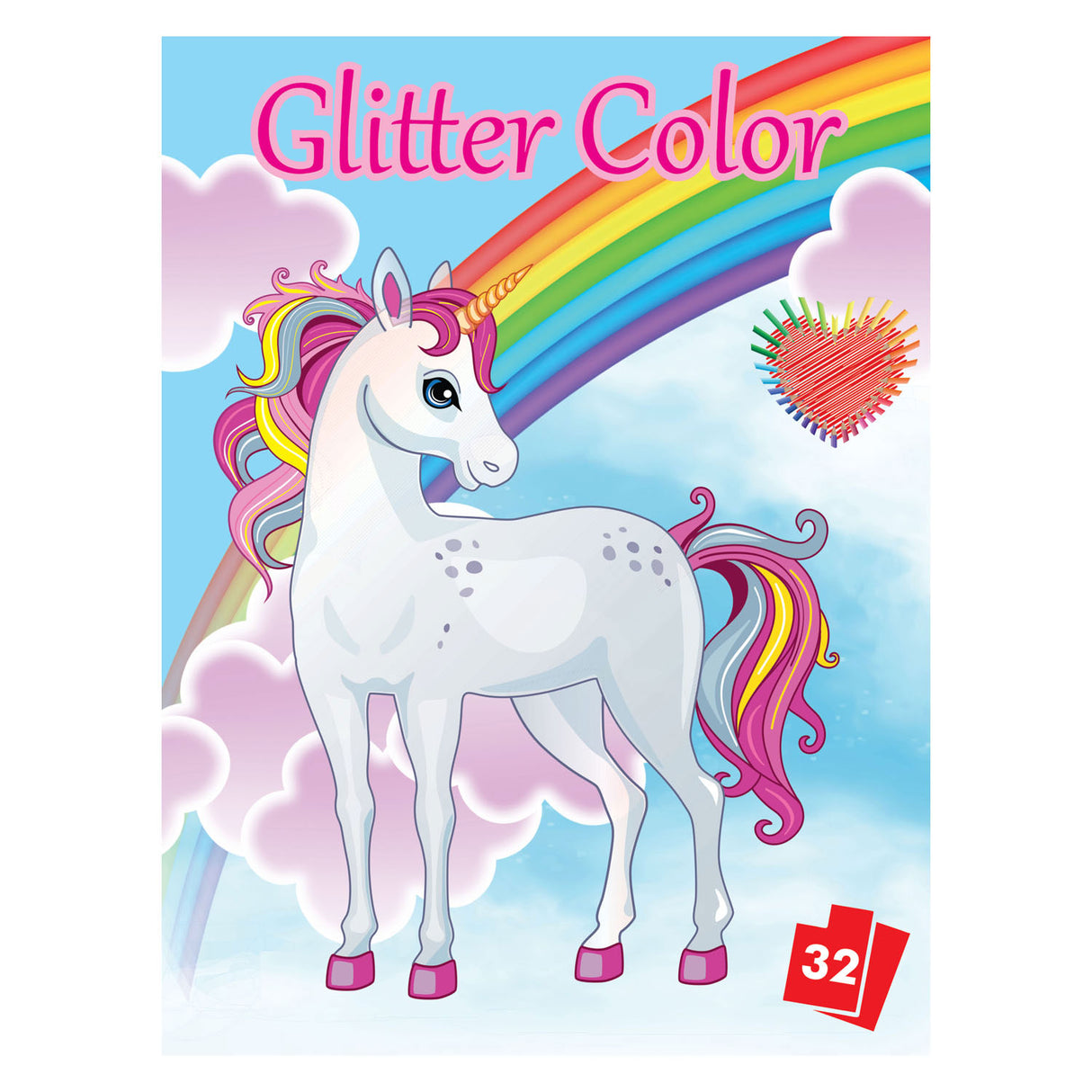 Book Specials Nederland BV Colorbook with glitter pages