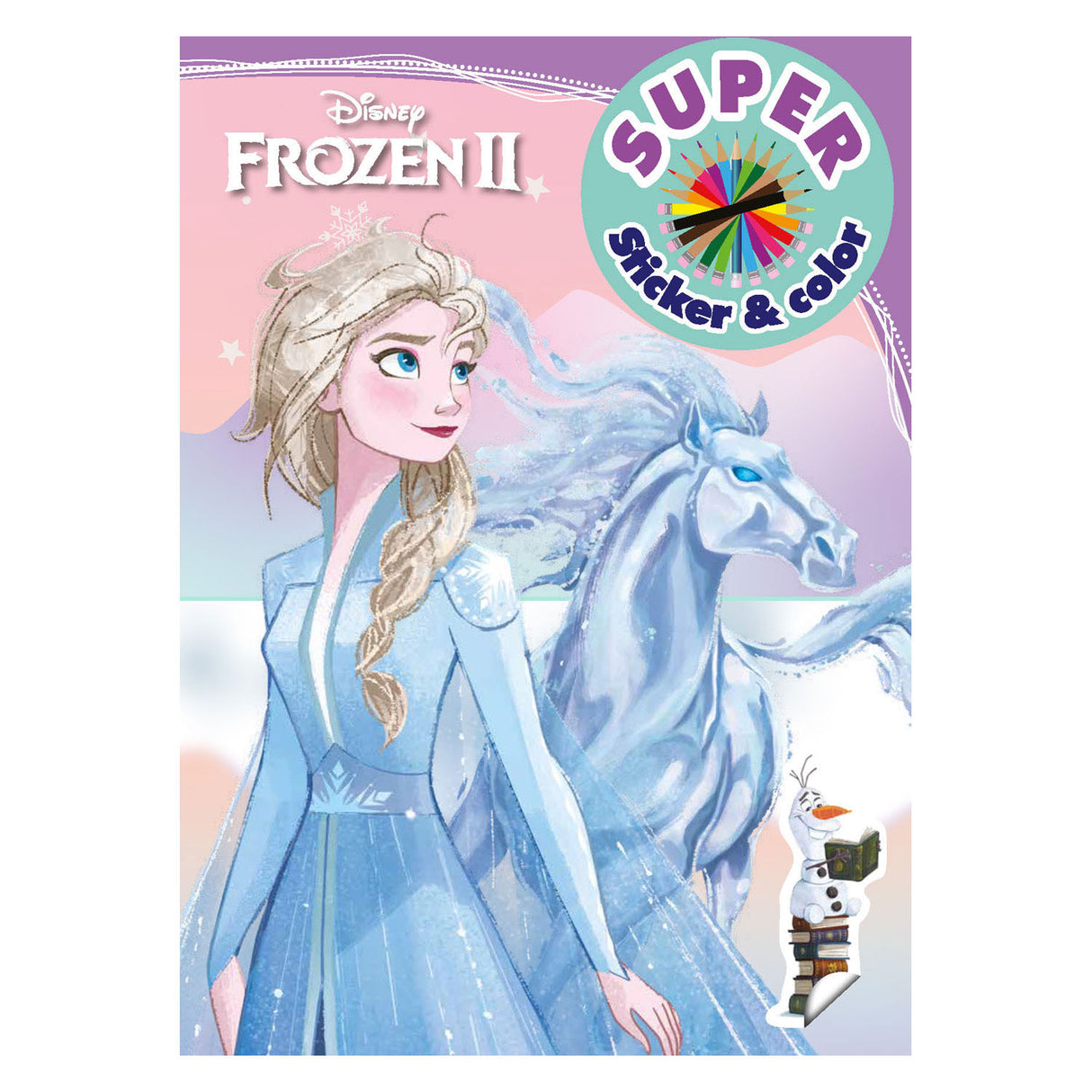 Libro Speciali Nederland BV Frozen Super Sticker Colorbook