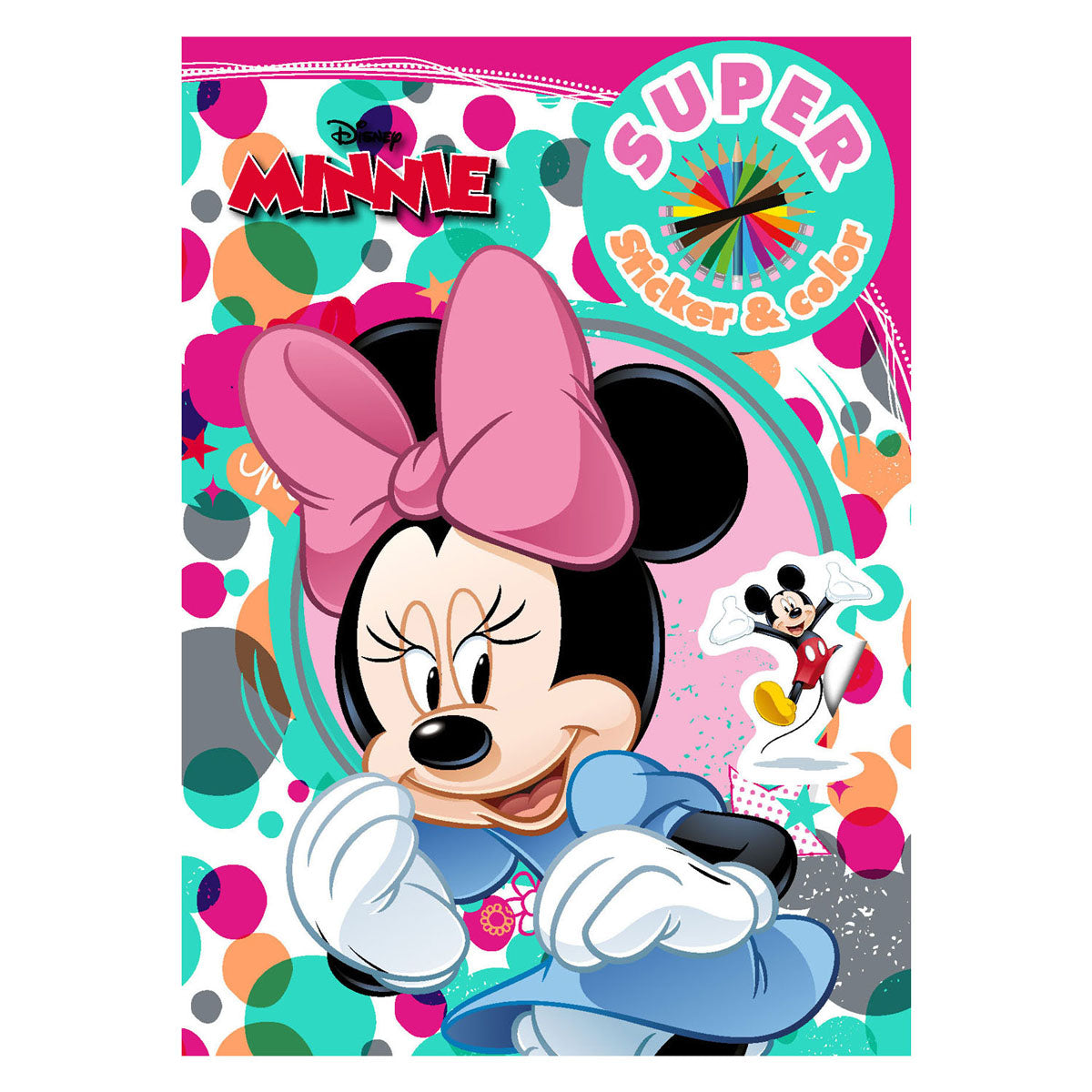 Book Specials Nederland bv Minnie Mouse Super Sticker Color Color Book