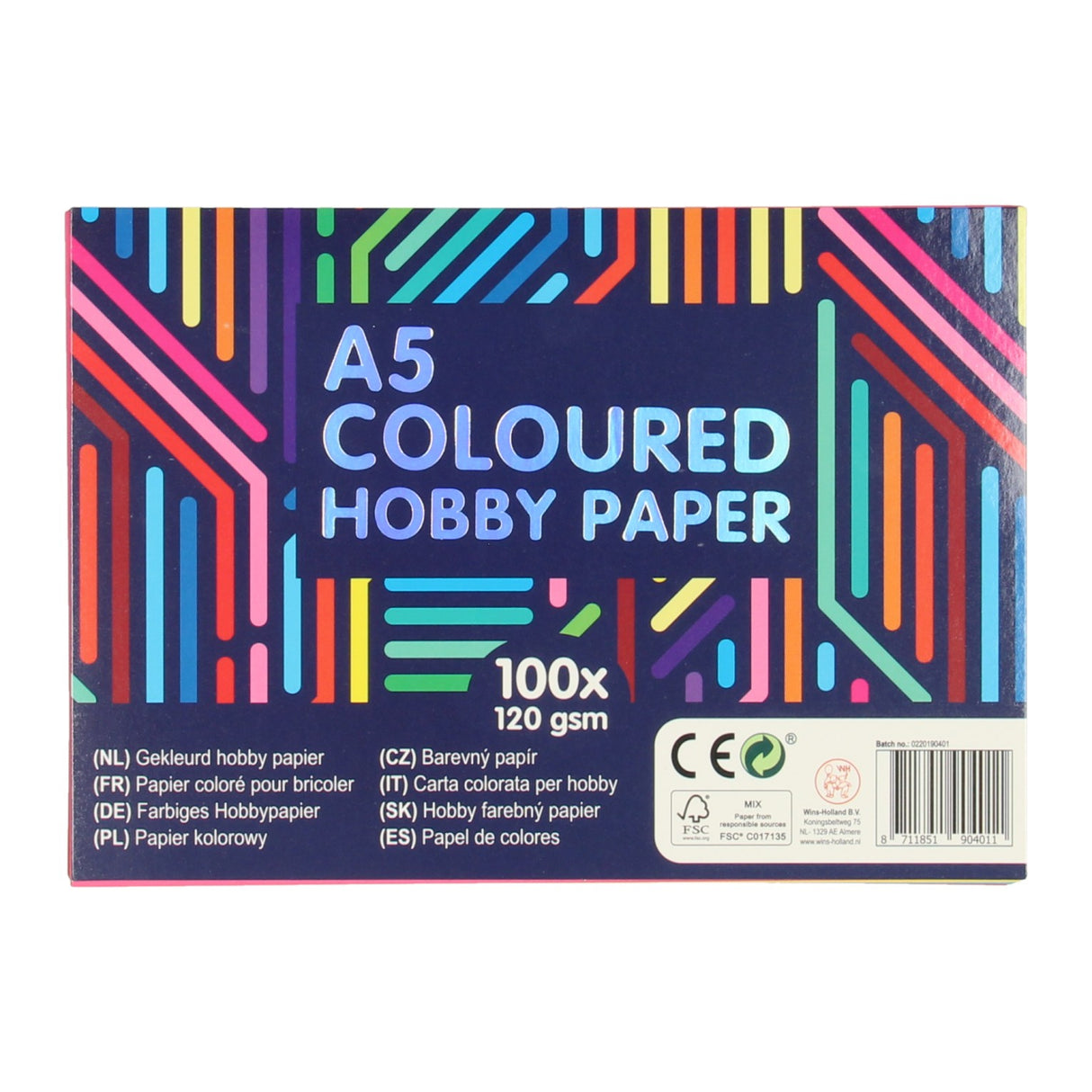 Wins Holland Gekleurd Hobbypapier A5