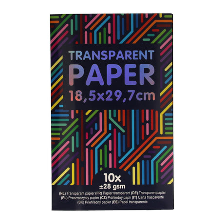 Vyhraje Holland Transparent Paper Colored, 10st.