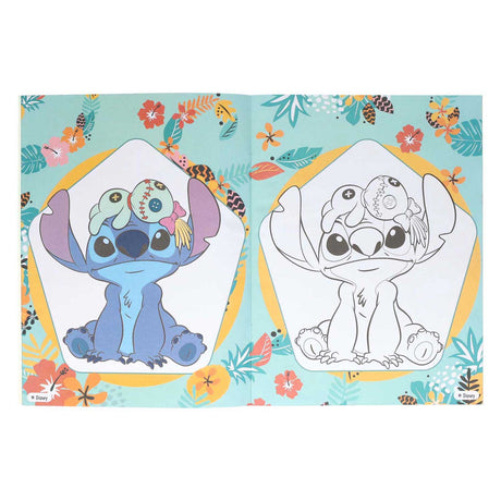 Intro Stitch Multicolor Faarfbuch mat 32 Säiten