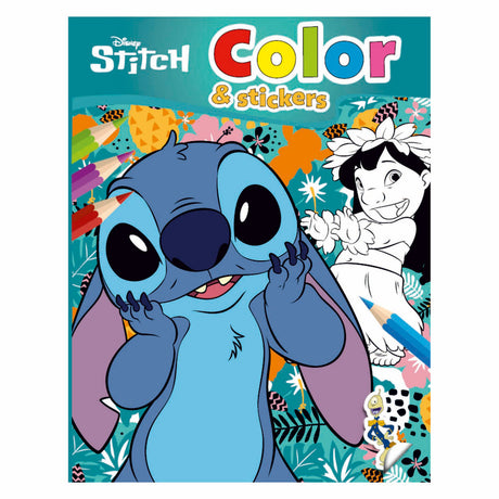Boktilbud Nederland bv stitch fargeleggingsbok og klistremerker