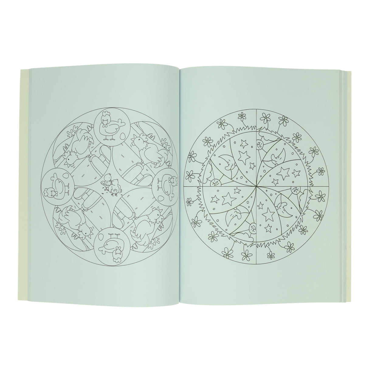 Gewannt Holland meng éischt Faarfbuch mat Mandalas