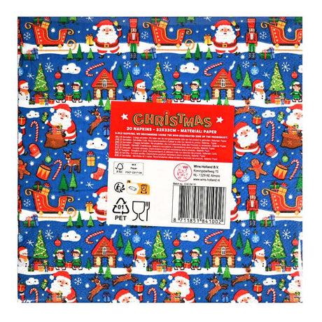 Wins Holland Christmas napkins - 20 pcs.