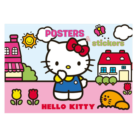 Boek specials nederland bv hello kitty posterboek om te kleuren met stickers