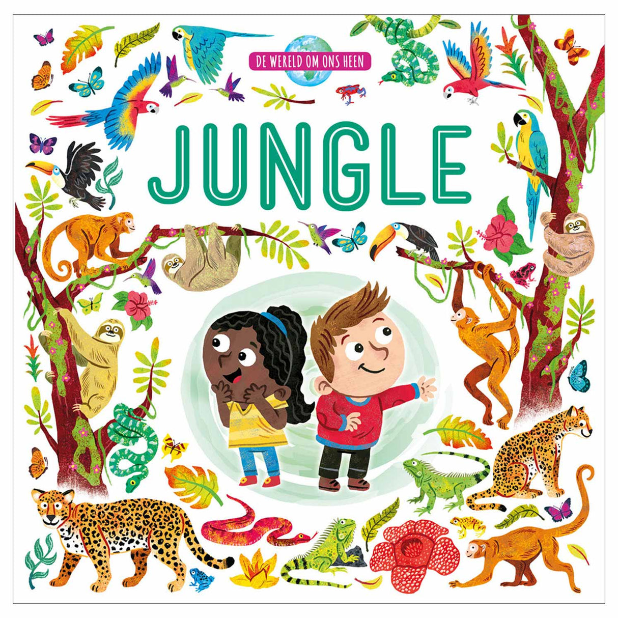 Rebo Publishers Kartonboek De Wereld om ons heen Jungle