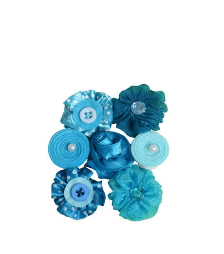 Petaloo • Mini Stoff Blummen Blues