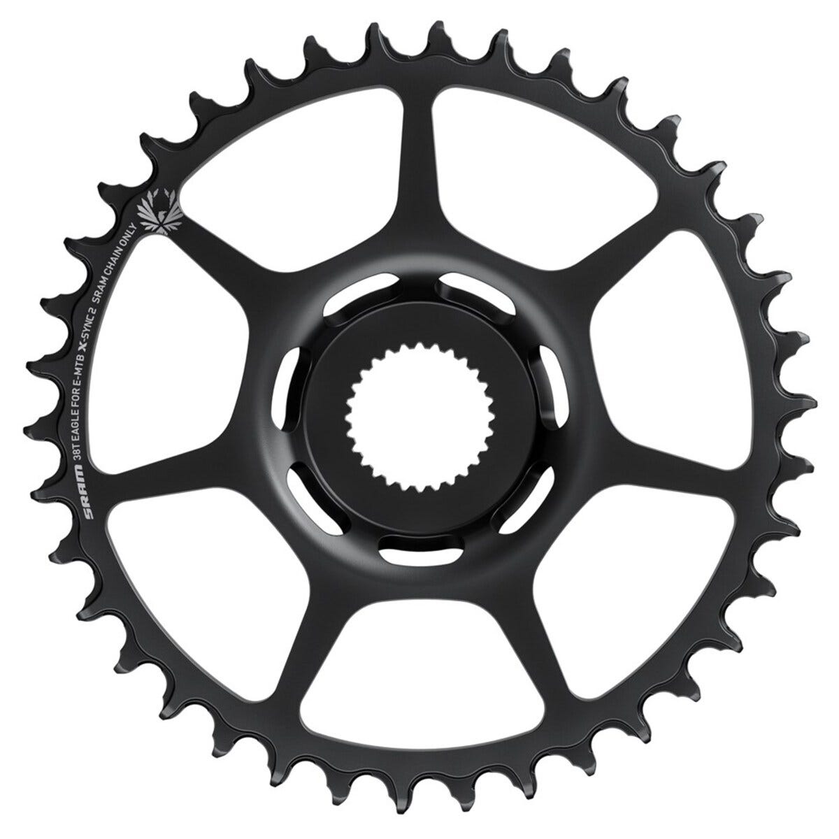 Sram chainring x-sync 2 eagle bosch gen2 38 teeth black boost
