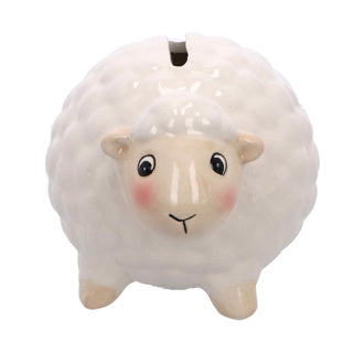Money box sheep 2 assorted 12x10x9 cm