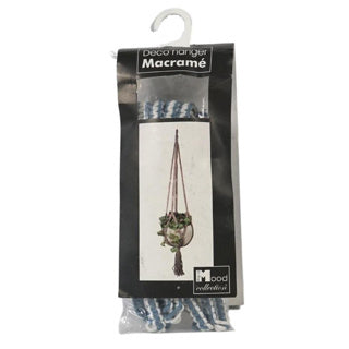 Žádná značka v náladě kolekce držák na hrnce modrý macrame 110 cm | 6 kusů