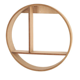 Rack de parede redondo 37 cm detalhes para casa 2 sortidos | 7 peças