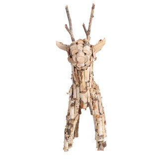 Nenhuma marca de rena hbx madeira de bétula 60 cm