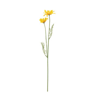 No brand Kunstblume Gänseblümchen gelbe Seide 56cm | 4 Stück