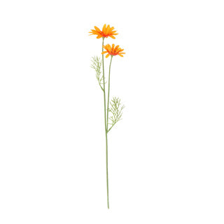 No brand artificial flower daisy orange silk 56 cm | 4 pieces