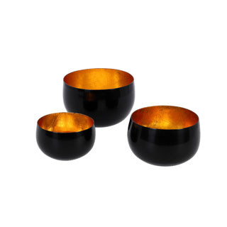 Bowls marrakech black royal set of 3 | 4 pieces