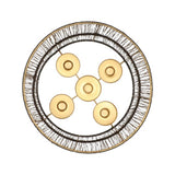 No brand daan benthout ariana lantern black gold | 2 pcs