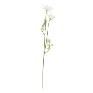 Bez značkové umělé květiny sedmikráska bílé hedvábí 56 cm | 4 kusy