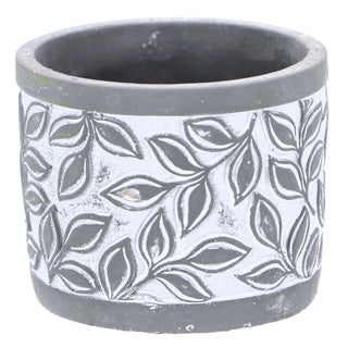 No brand pot olea cylinder gray 11 cm | 6 pieces