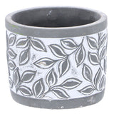 No brand pot olea cylinder gray 11 cm | 6 pieces