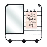 Wall rack metal assorted 33 cm | 6 pieces