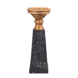 Uimh branda candlestick ptmd laya ór-dubh 34 cm | 2 ríomhaire