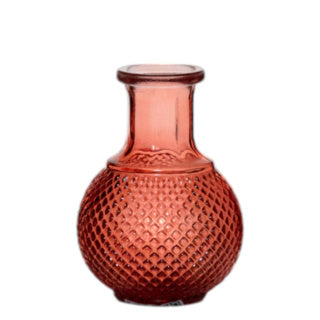 Vaas sunny fles mini rood h11,5 d8,5 cm | 24 stuks